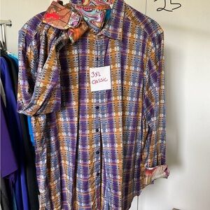 Robert Graham Multicolor Plaid Button Down Shirt